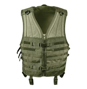 Army OD Green MOLLE Modular Tac Vest