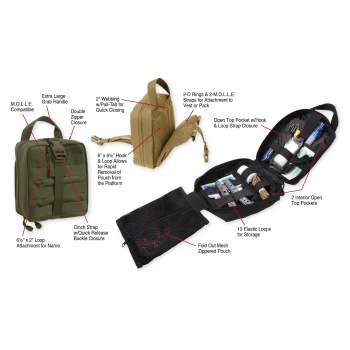 Army OD Green Tactical MOLLE Breakaway Pouch