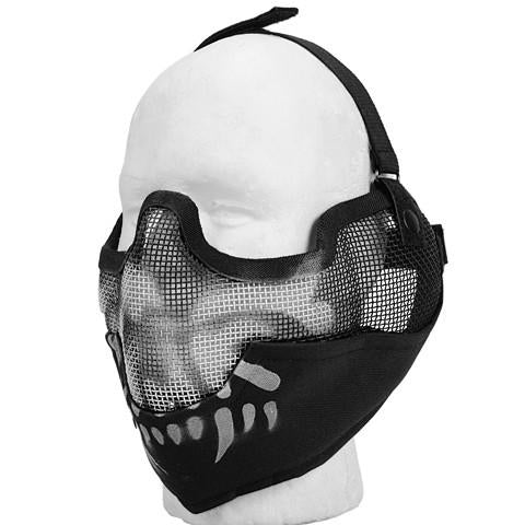 Black Skull Full Face Mesh Mask (MESHMASKF)