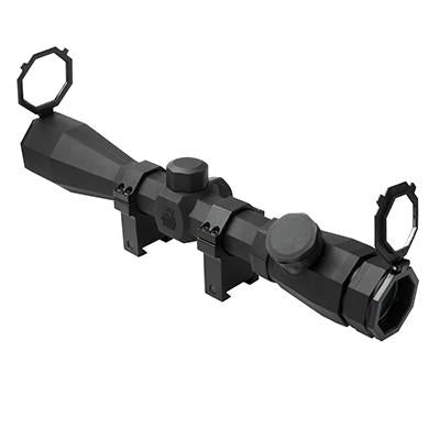 NcStar 3-9x40 Rubber Armored Blue & Red Mil-Dot Scope (SOCTM3940G)