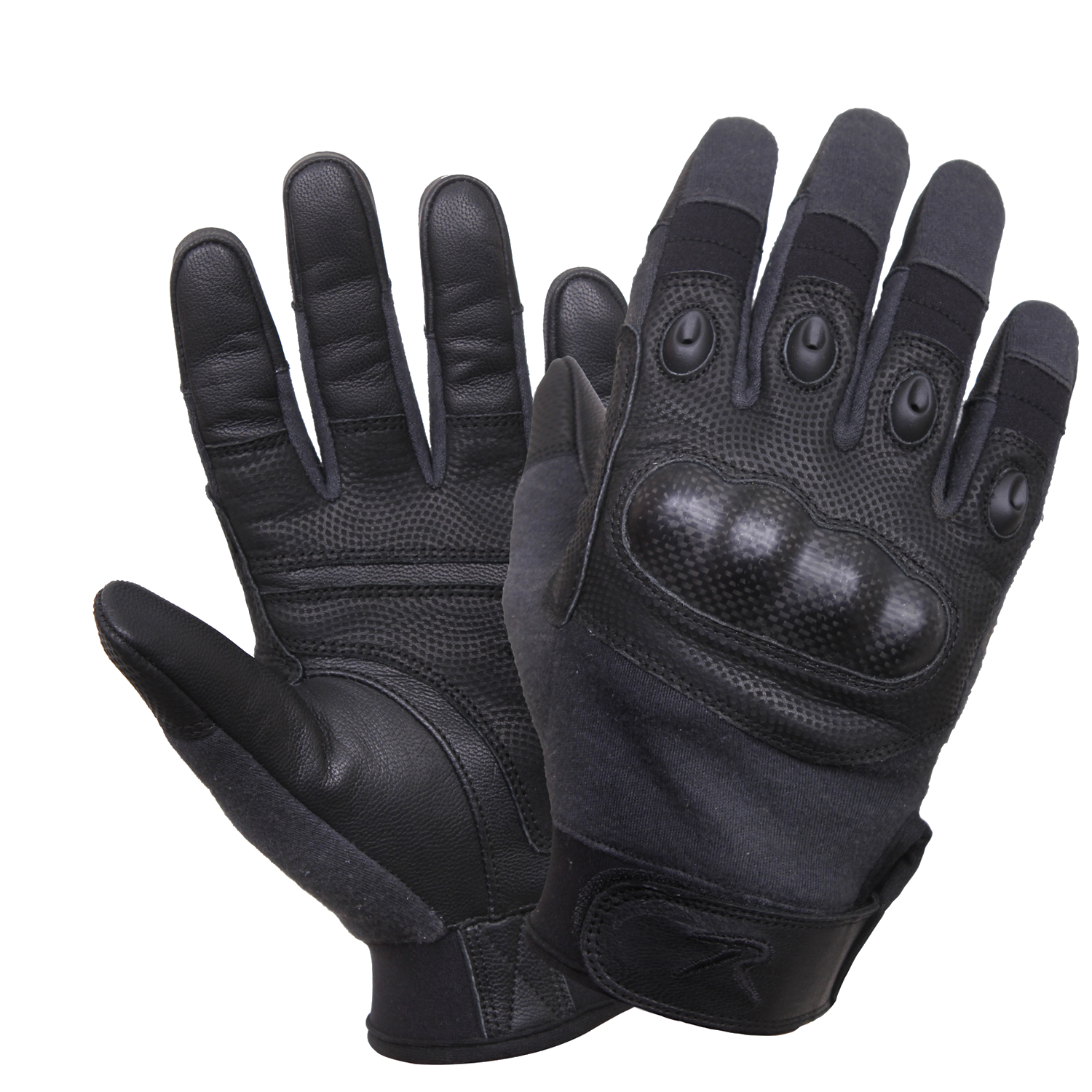 Rothco Carbon Fiber Hard Knuckle Cut/Fire Resistant Gloves Black (CFNG)