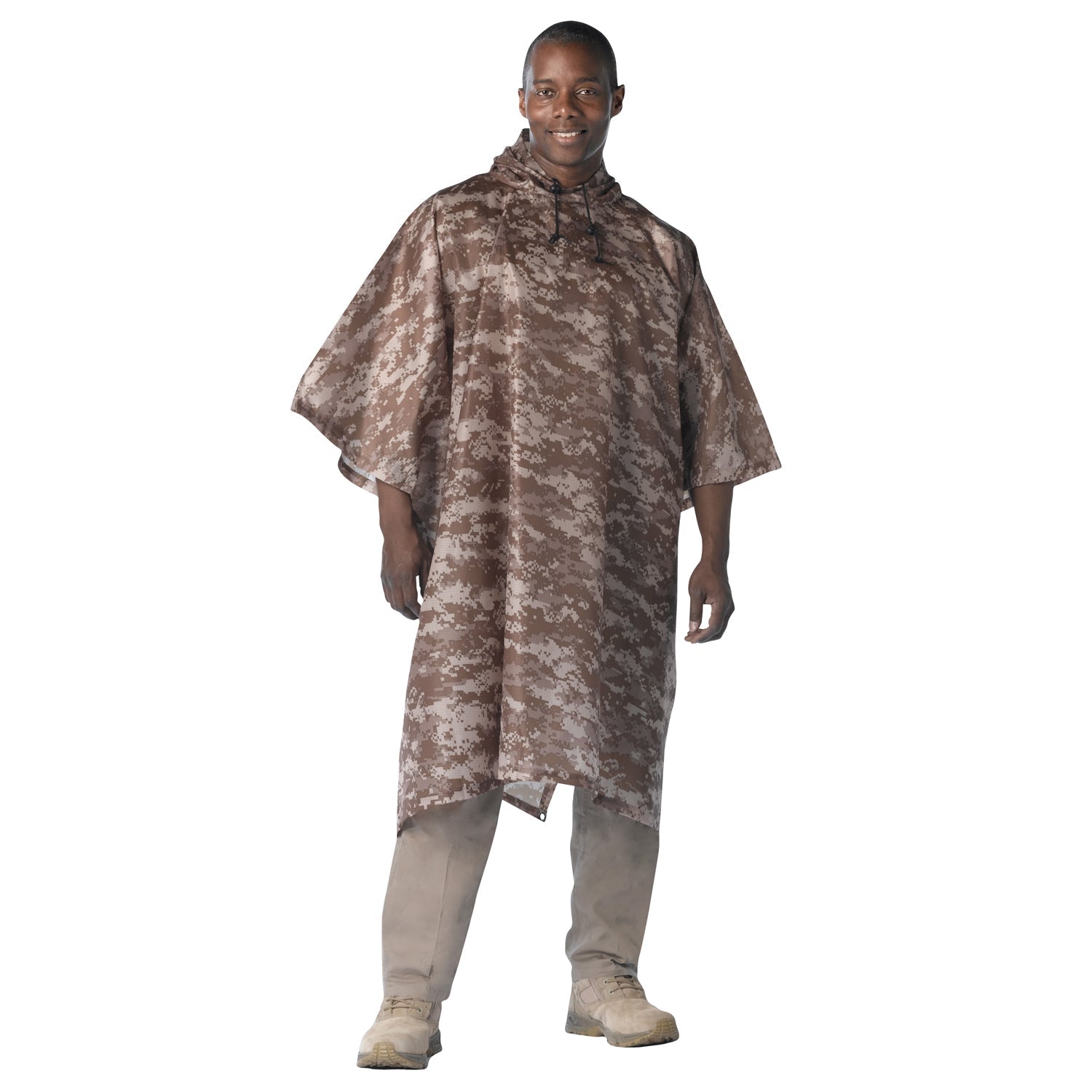 Rothco GI Type Military Rip Stop Ponchos Desert Digital Camo (4359)