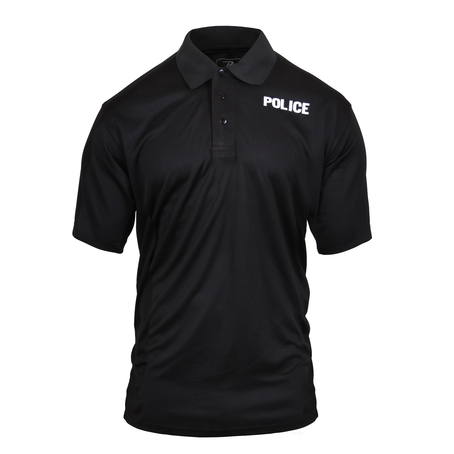 Rothco Moisture Wicking Polo Police T-Shirt Black (3282)