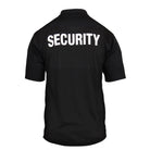Moisture Wicking Polo Security T-Shirt Black (3627)