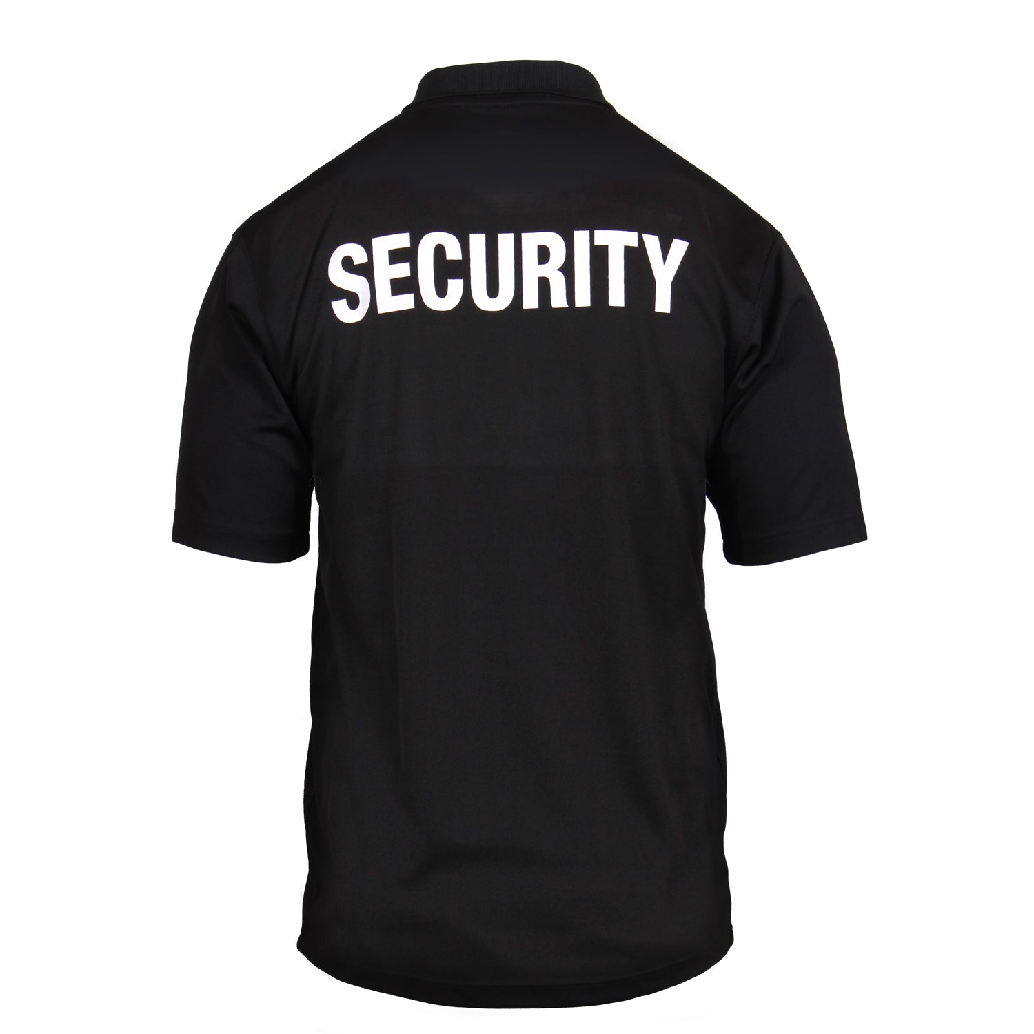 Moisture Wicking Polo Security T-Shirt Black (3627)