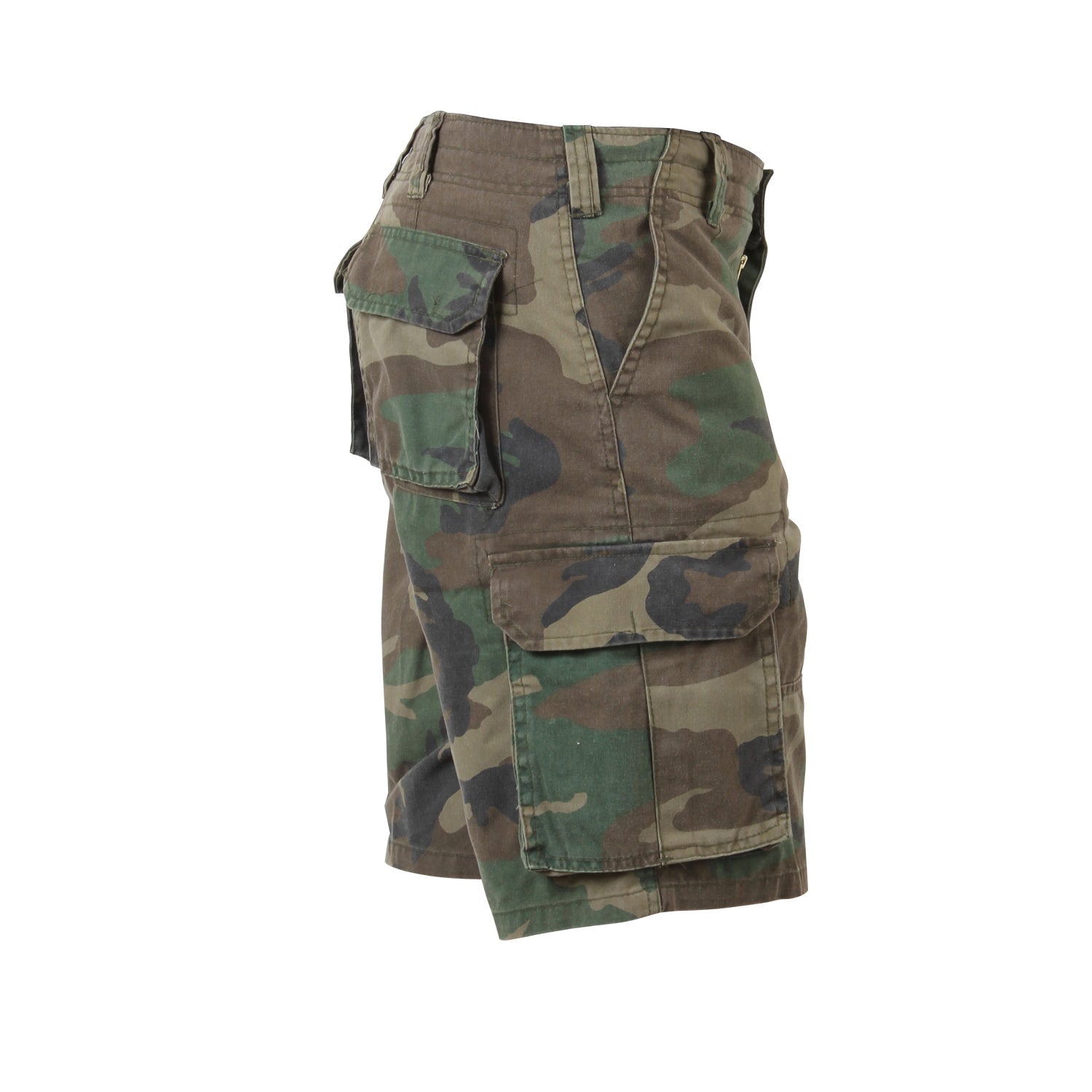 Rothco Vintage Paratrooper Cargo Shorts Woodland Camo (2140)