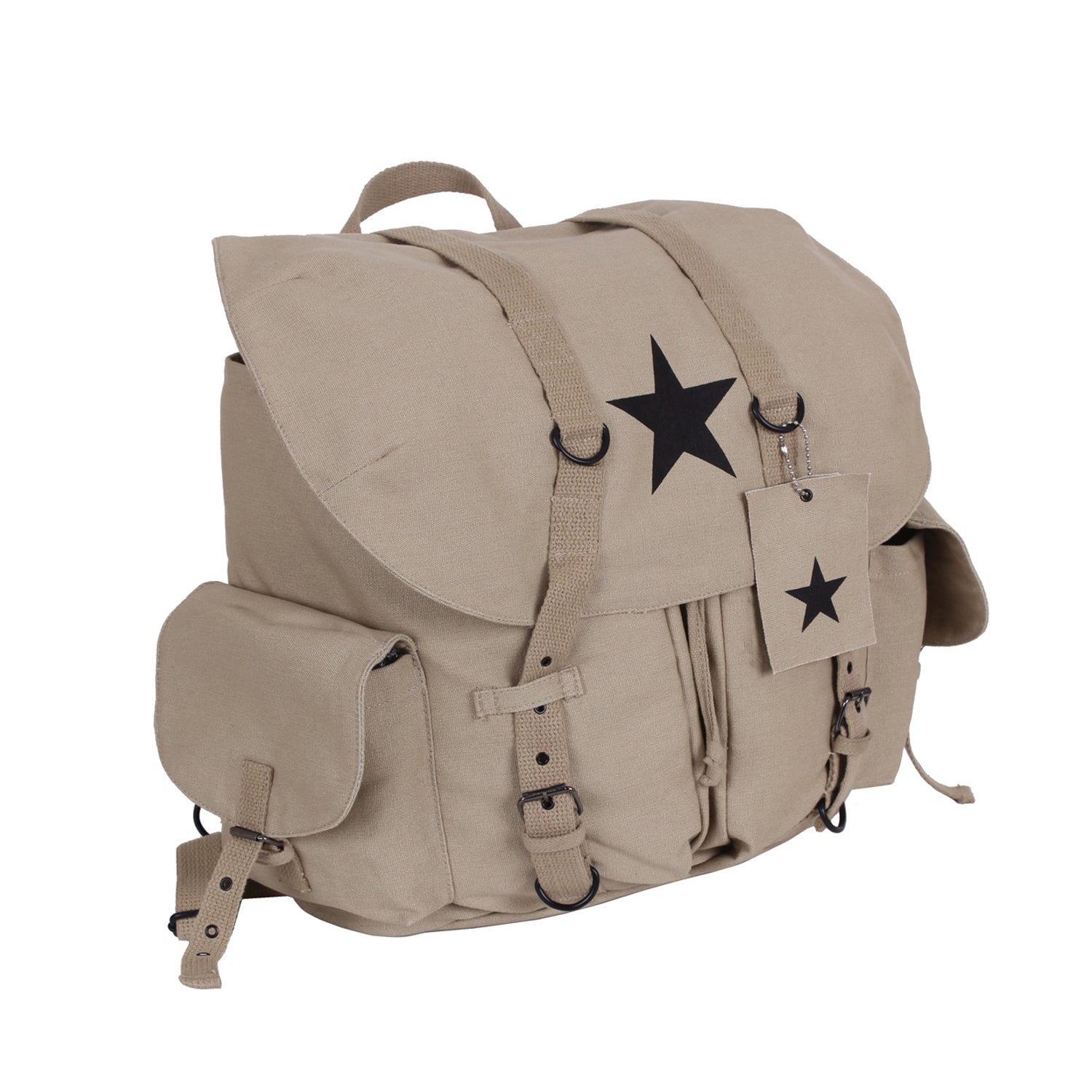 Rothco Vintage Weekender Pack Khaki w. Star (99158)