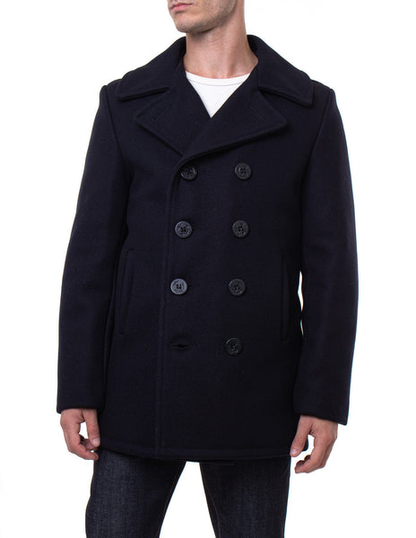 Schott's Classic Melton Wool Navy Pea Coat (740NVY) – Iceberg Army