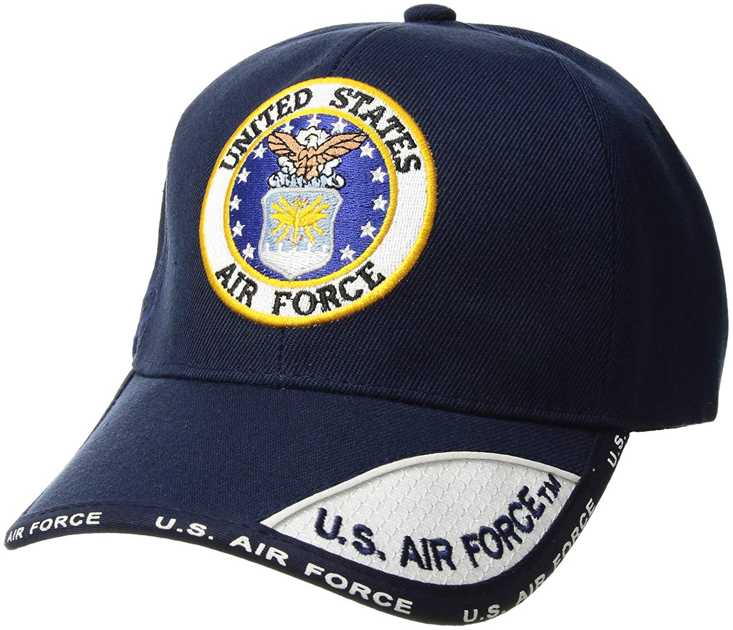 US Air Force Emblem Embroidered Ball Cap Navy (78-438)