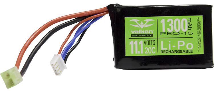 Valken Lipo Brick 11.1v 1300mAh PEQ-15 (BATLB111300V)