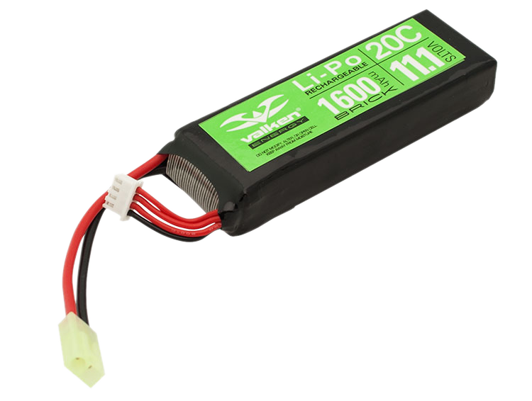 Valken Lipo Mini Brick 11.1v 1600mAh (BATLB111600V)