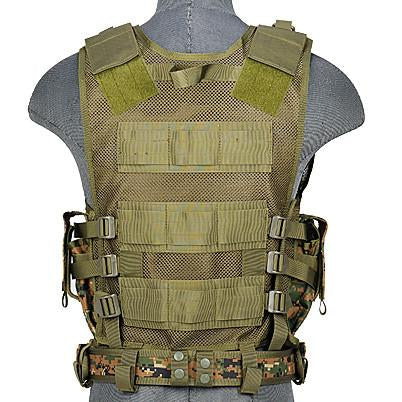 Woodland Digital G2 Cross Draw Tactical Vest (TACVEST1)