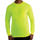 Poly Moisture Wicking Pocket Long Sleeve Shirts