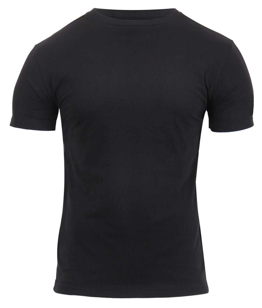 [AR 670-1] Poly/Cotton Athletic Fit T-Shirts Black