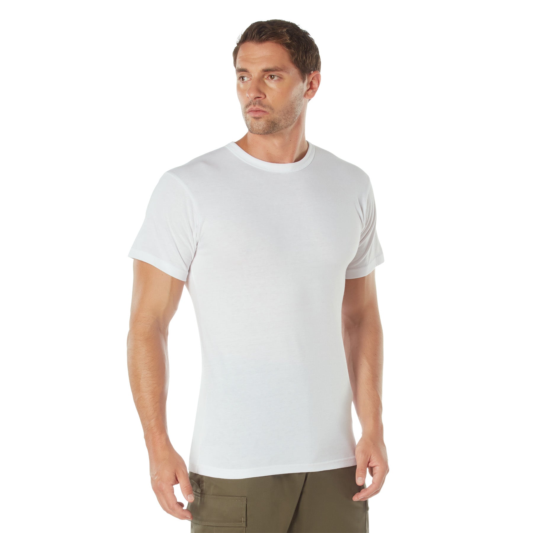 [AR 670-1][Military] Poly/Cotton T-Shirts White