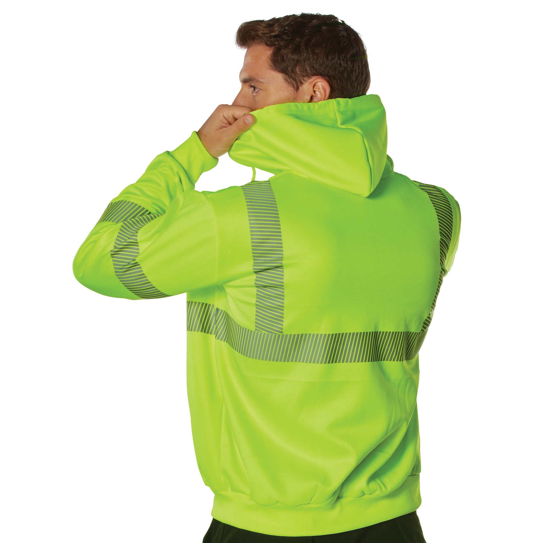 [Public Safety] Poly Security HI-Visibility Performance Zipper Sweatshirts