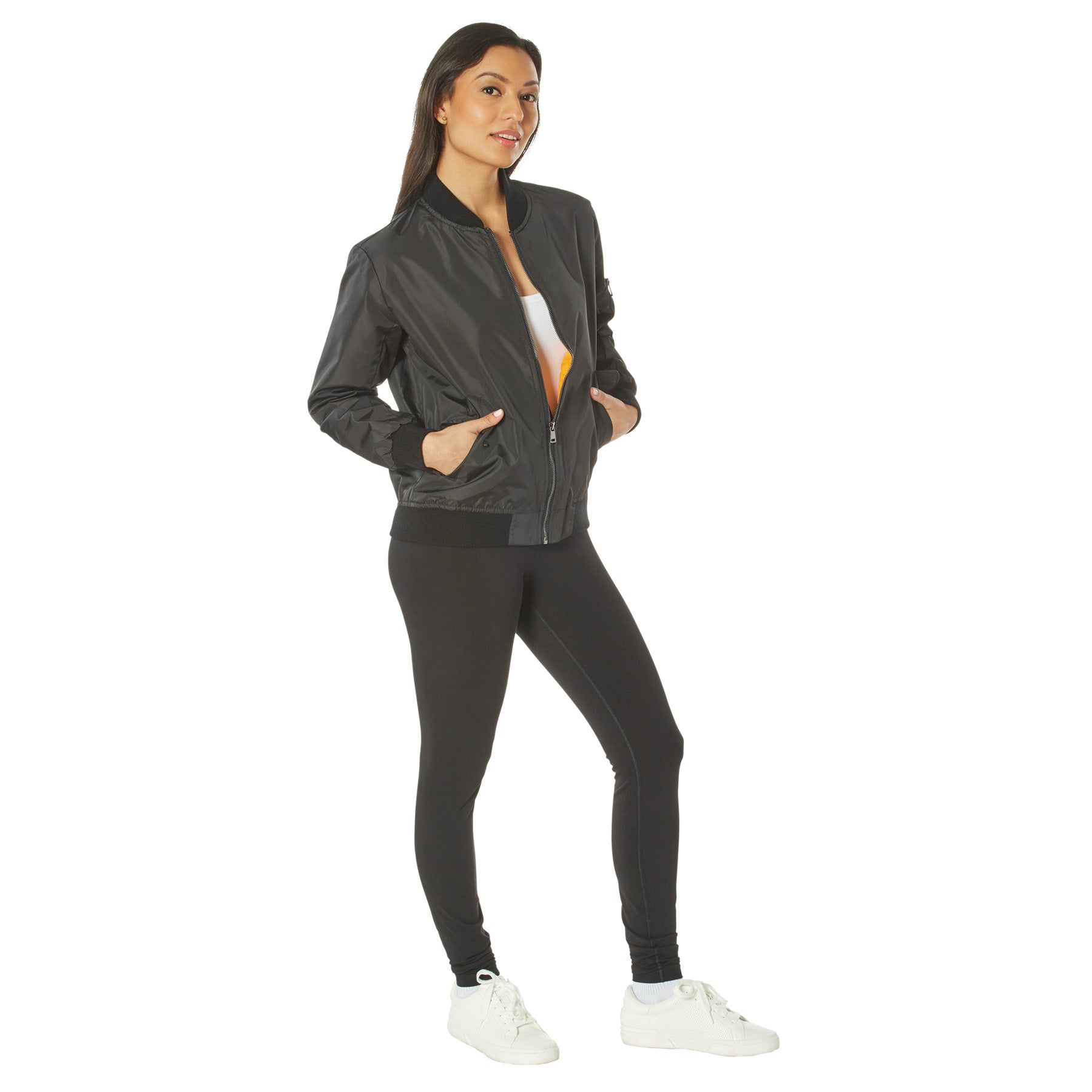 Women's Lightweight Enhanced Nylon MA-1 Flight Jackets