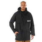 [Public Safety] Nylon Security Rain Jackets Security White - Black