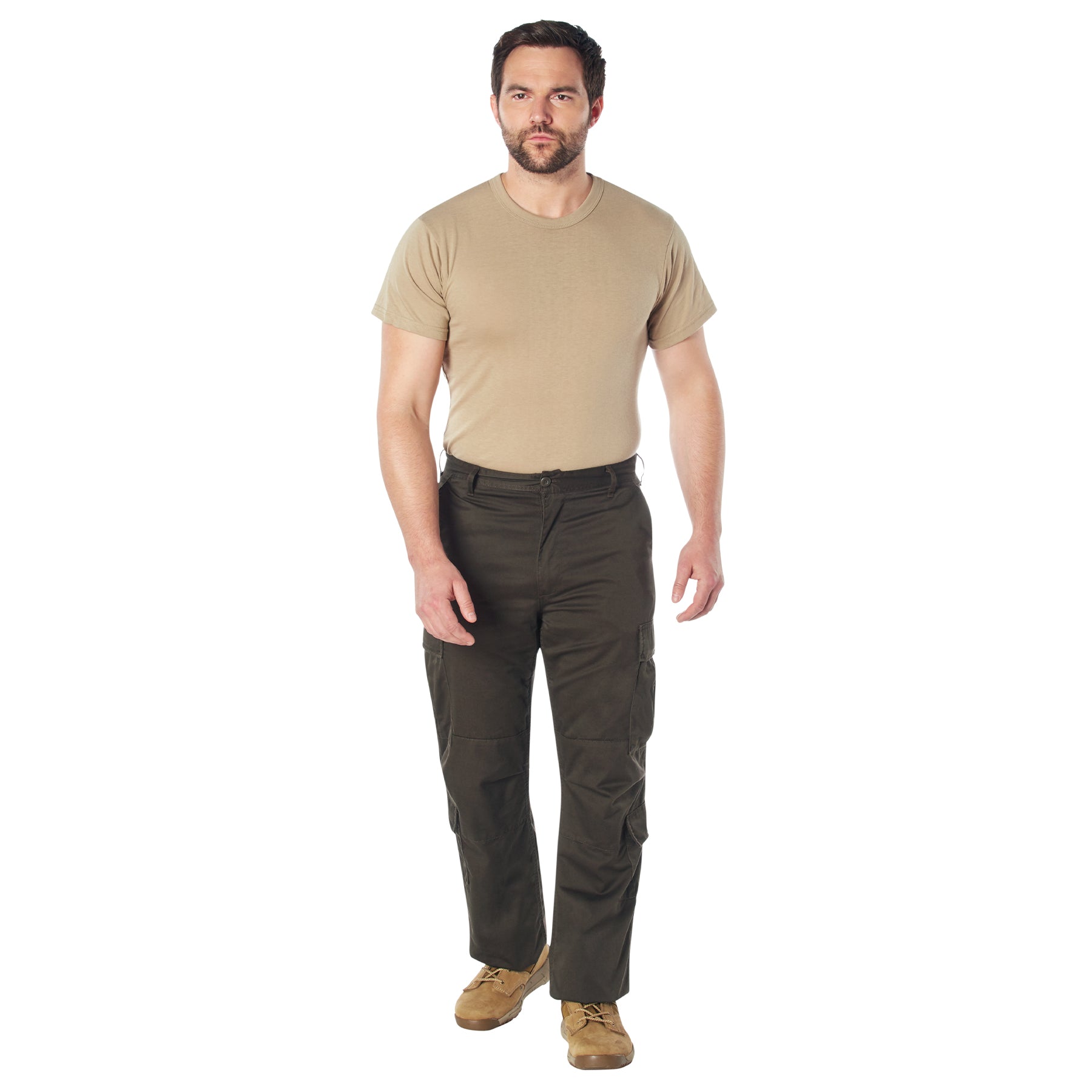 [Vintage Paratrooper] Poly/Cotton Cargo Fatigue BDU Pants Brown