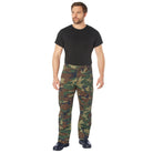 [Vintage Paratrooper] Camo Poly/Cotton Cargo Fatigue BDU Pants Woodland Camo