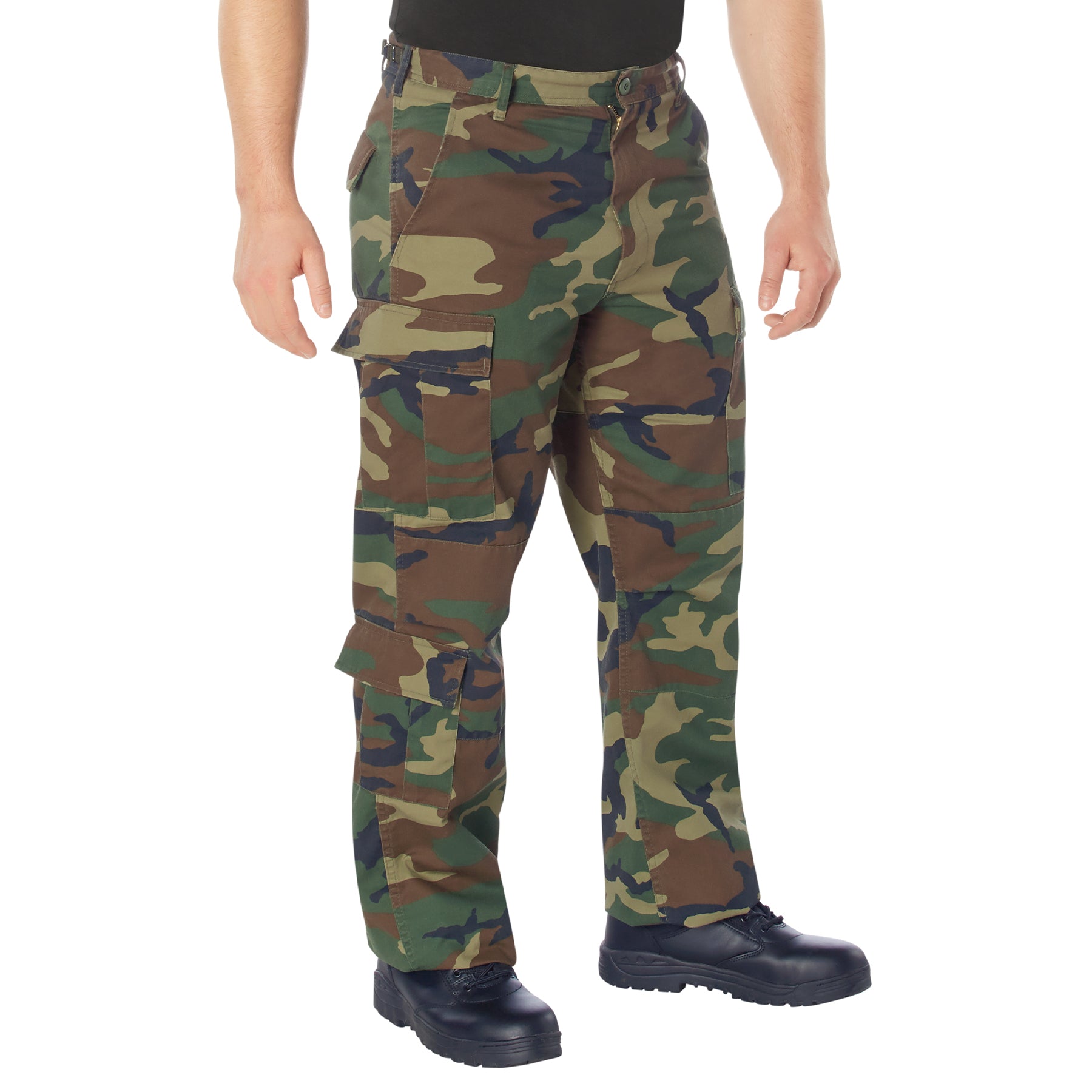 [Vintage Paratrooper] Camo Poly/Cotton Cargo Fatigue BDU Pants