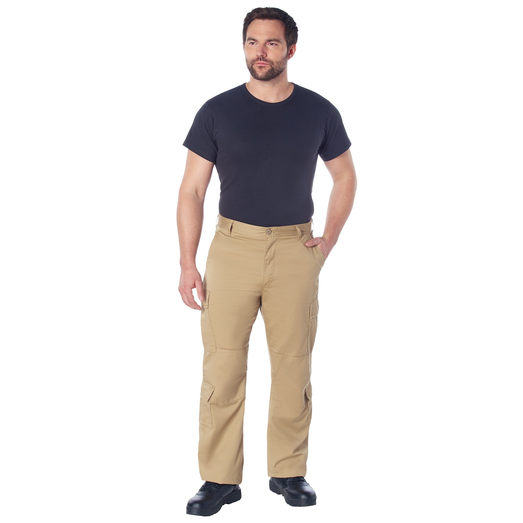 [Vintage Paratrooper] Poly/Cotton Cargo Fatigue BDU Pants Khaki