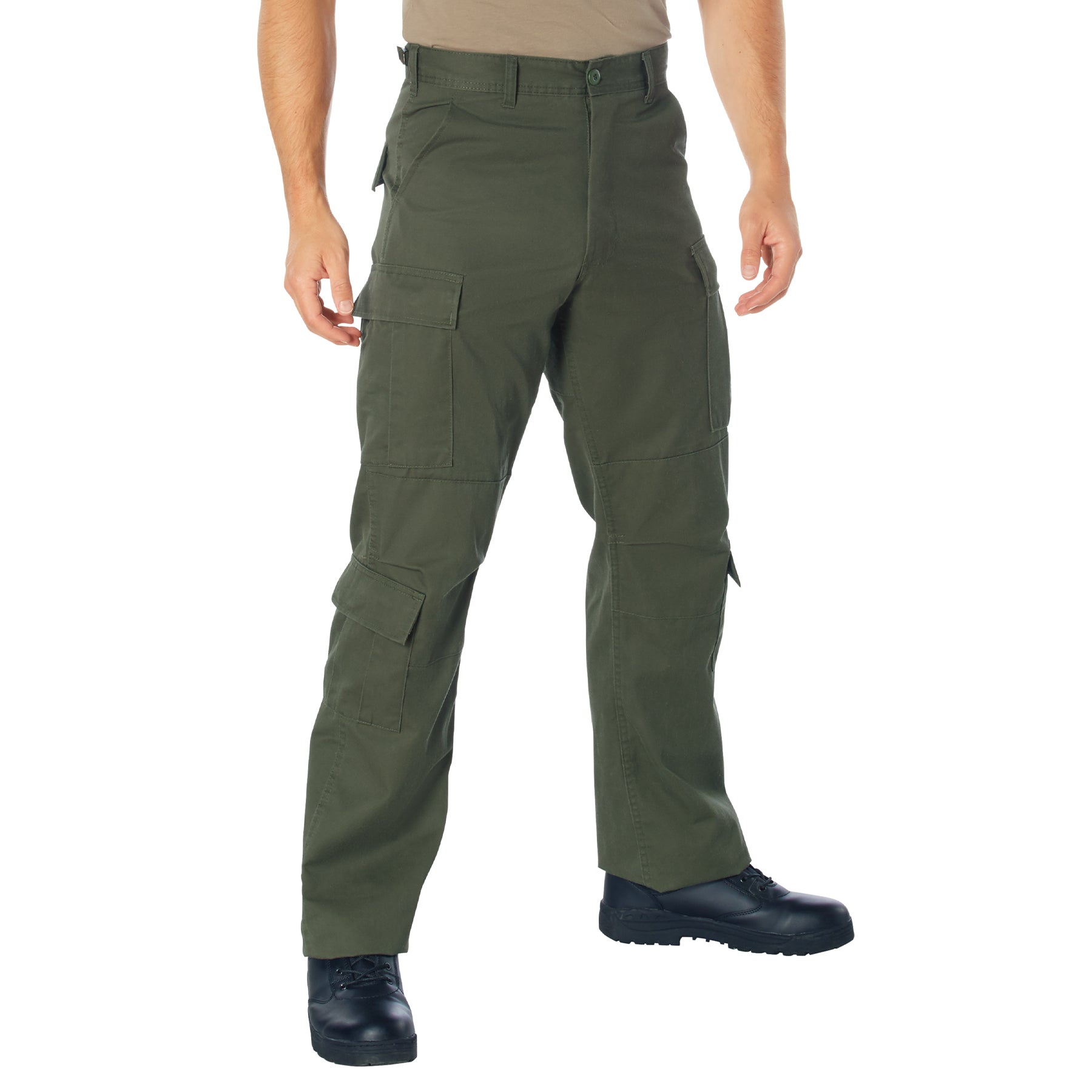 [Vintage Paratrooper] Poly/Cotton Cargo Fatigue BDU Pants Olive Drab