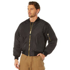 Enhanced Nylon MA-1 Flight Jackets Black