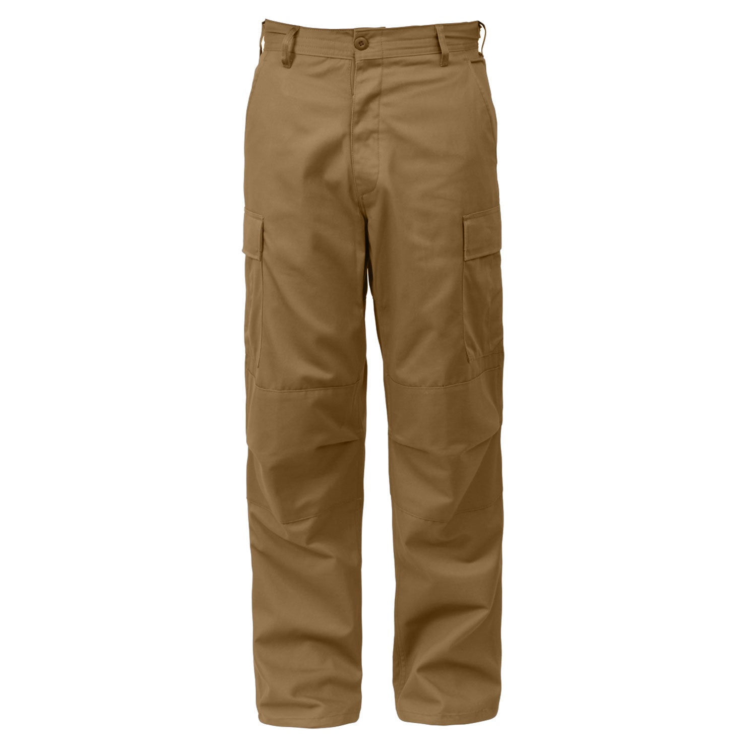 [Relaxed Fit Zipper Fly] Poly/Cotton Tactical BDU Pants Coyote Brown