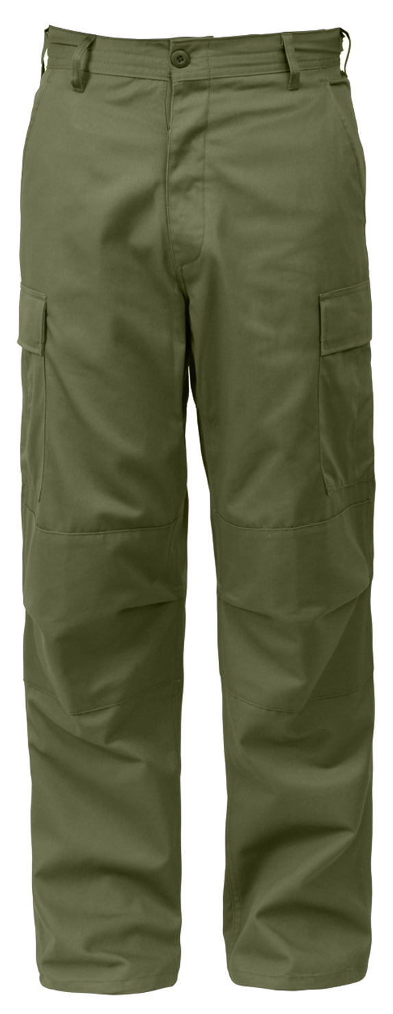 [Relaxed Fit Zipper Fly] Poly/Cotton Tactical BDU Pants Olive Drab