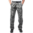 [Relaxed Fit Zipper Fly] Camo Poly/Cotton Tactical BDU Pants Black Camo