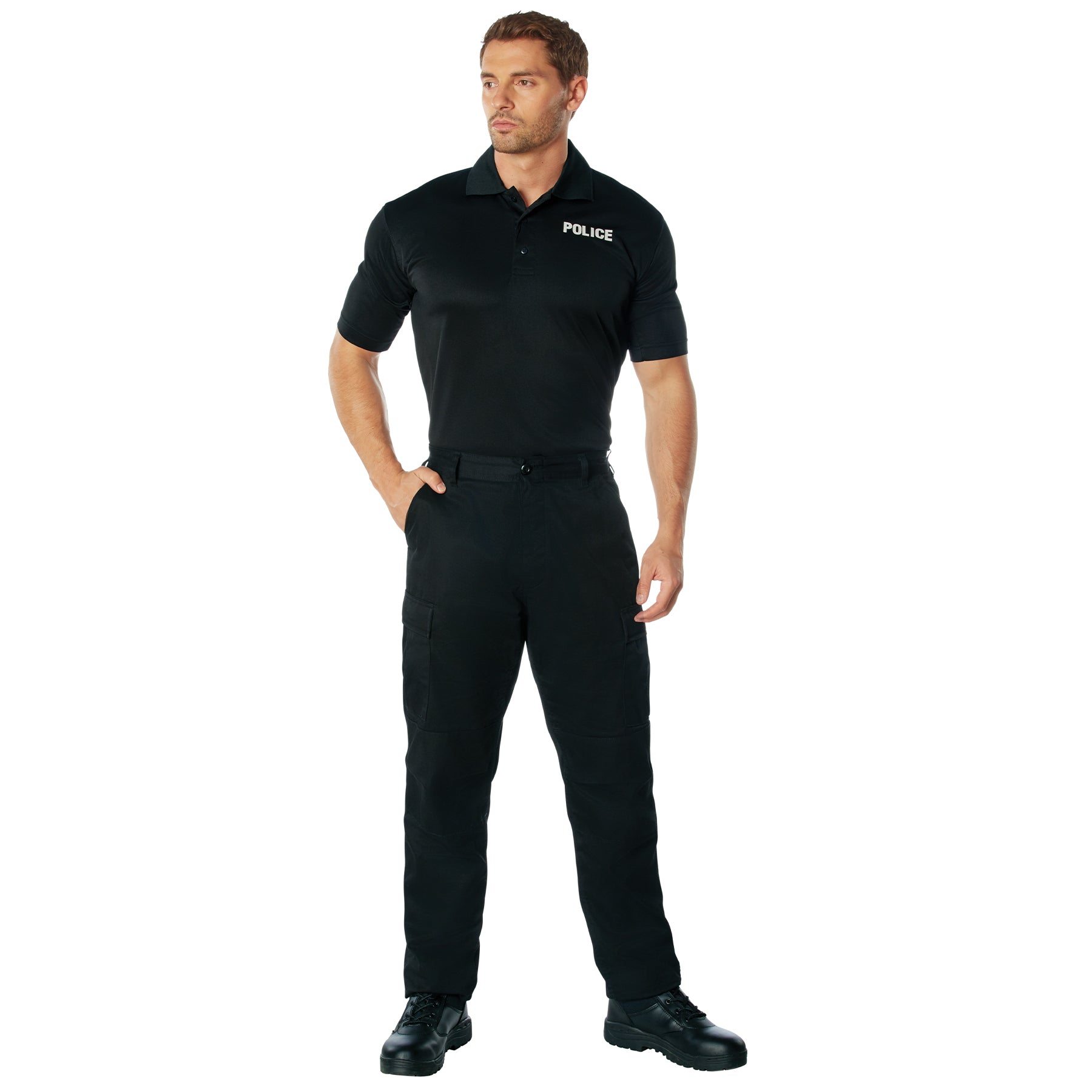 [Public Safety] Poly Moisture Wicking Police Polo T-Shirts