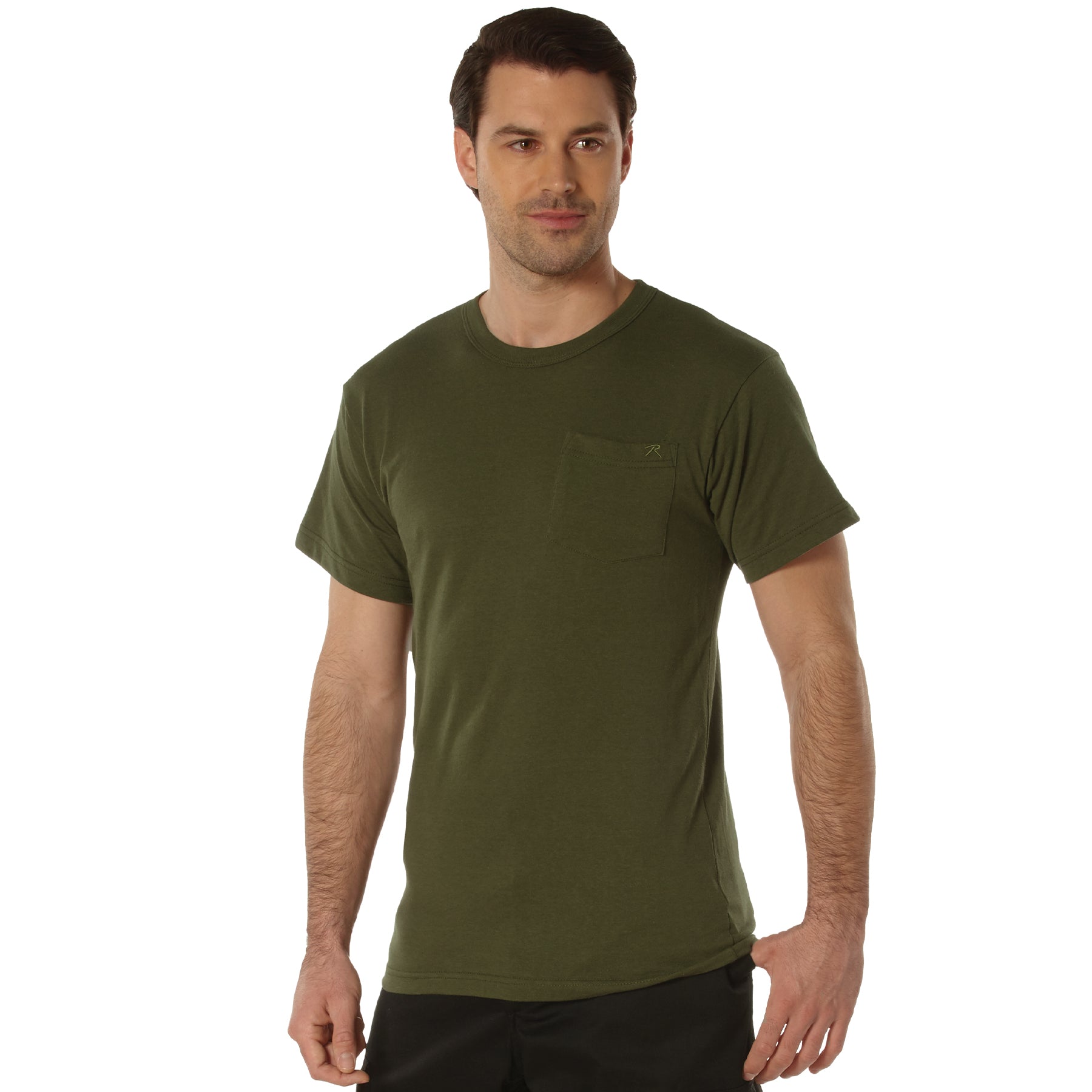 [AR 670-1] Poly/Cotton Pocket T-Shirts Olive Drab