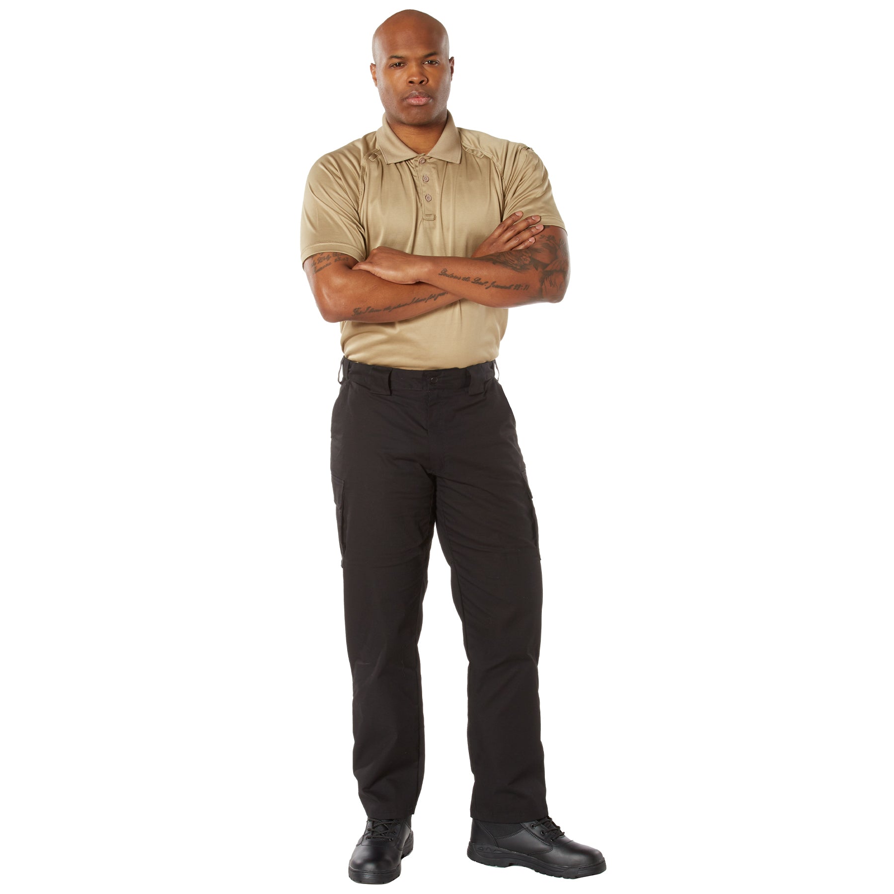 10-8 Lightweight Poly/Cotton/Spandex Rip-Stop Field Tactical Pants Black