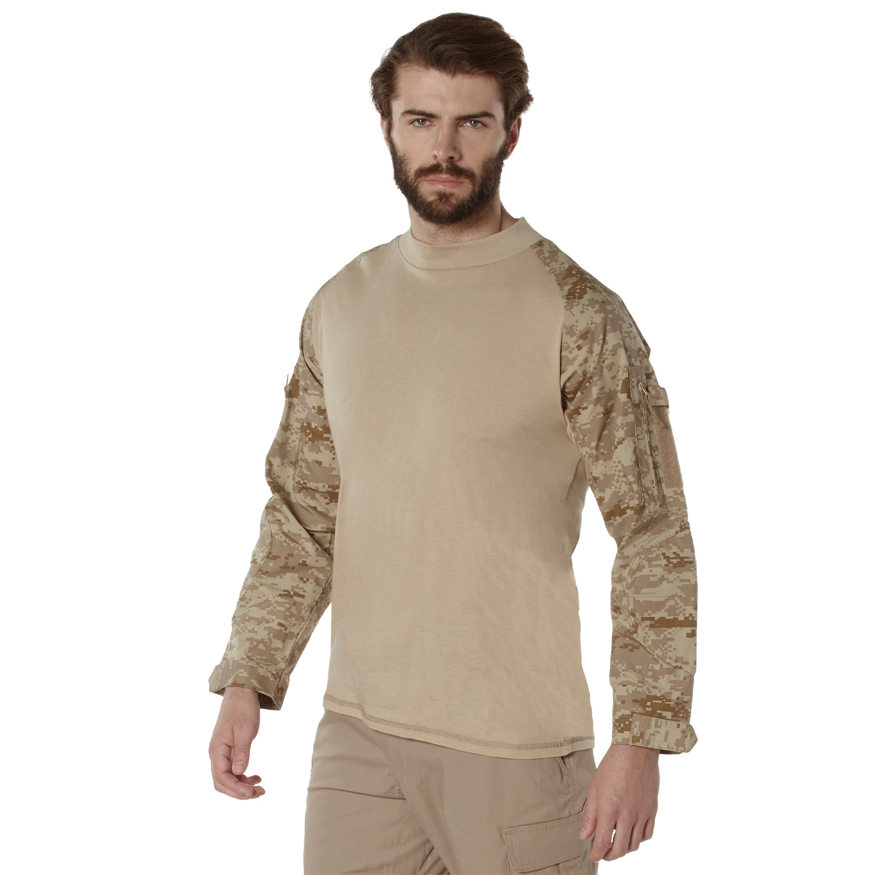 Digital Camo Poly/Cotton Tactical Combat Shirts Desert Digital Camo