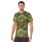 Camo Poly/Cotton Heavyweight T-Shirts Woodland Camo