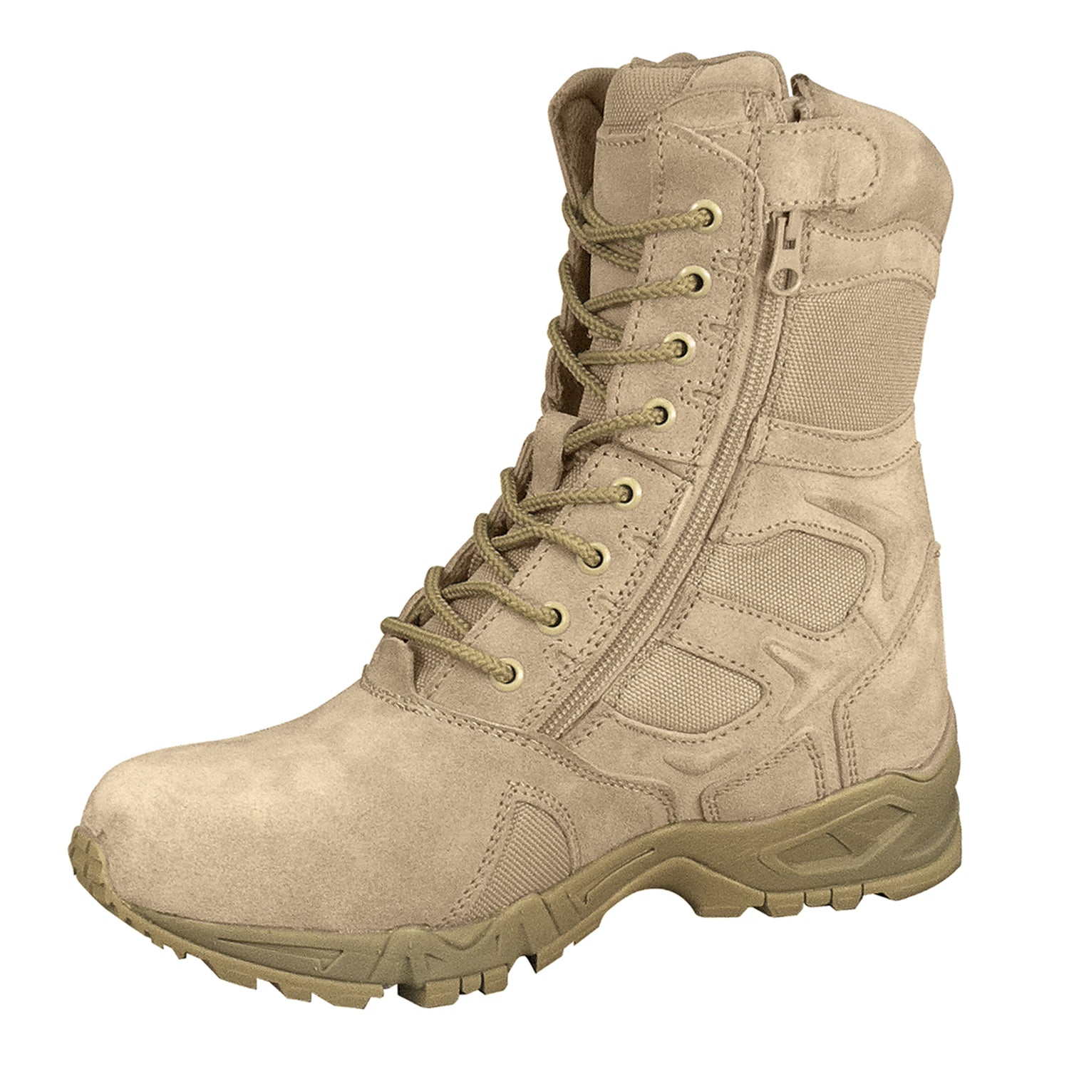 [AR 670-1][Zipper] Forced Entry Deployment Tactical Boots Desert Tan