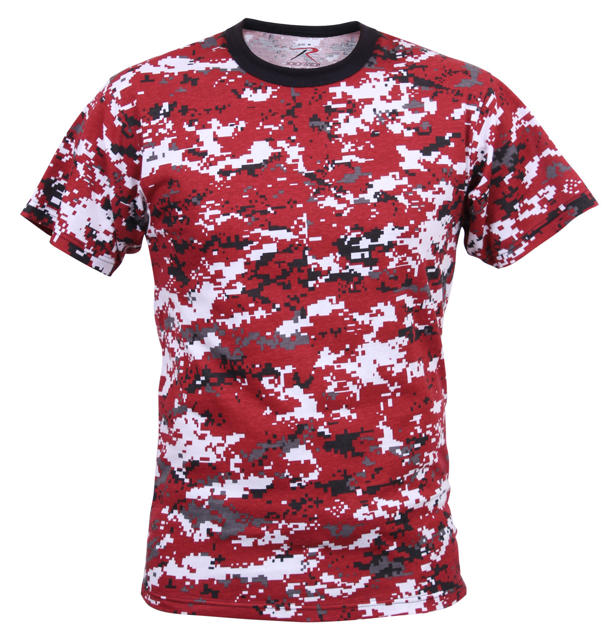Digital Camo Poly/Cotton T-Shirts Red Digital Camo