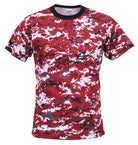 Digital Camo Poly/Cotton T-Shirts Red Digital Camo