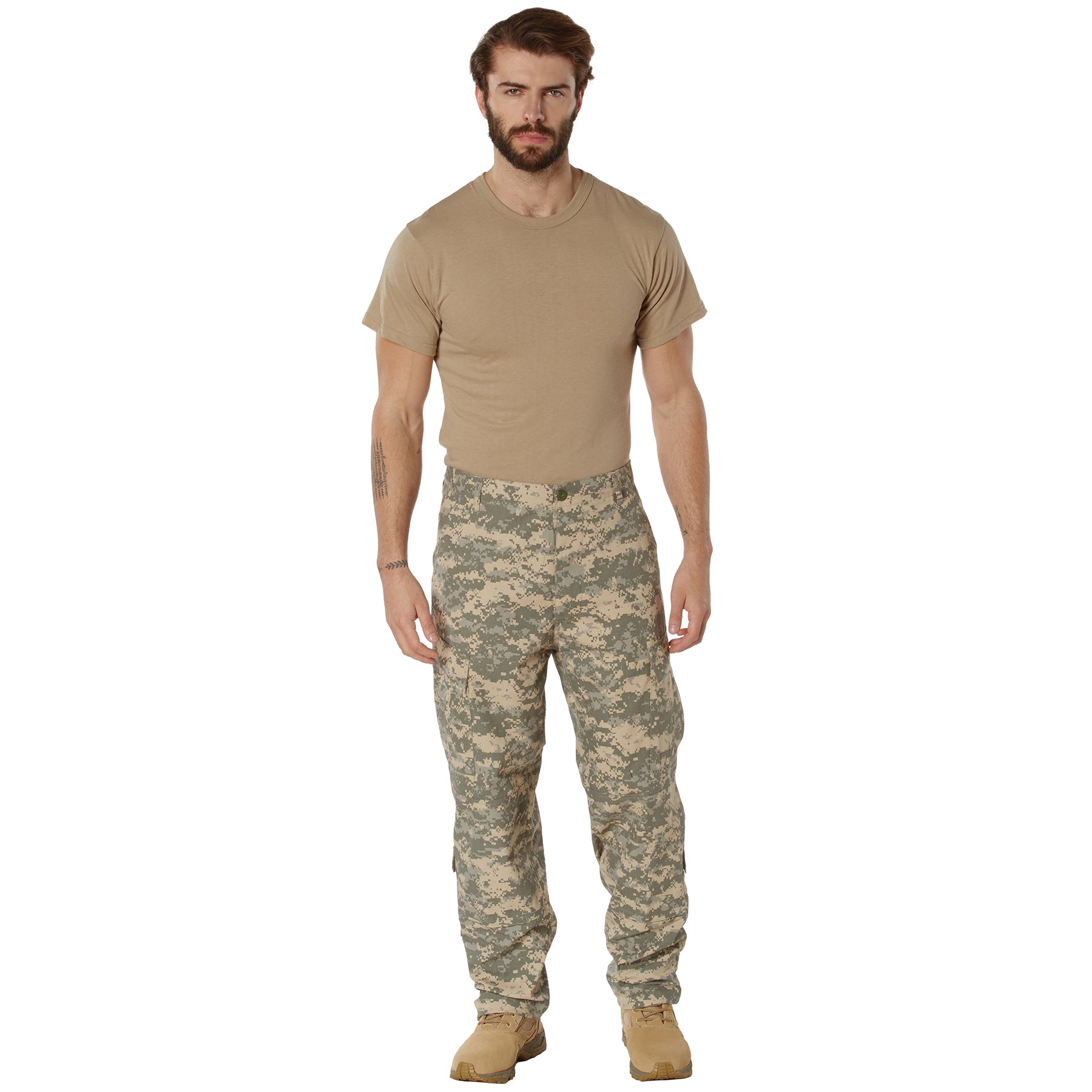 [Military] Digital Camo Poly/Cotton Rip-Stop Combat Uniform Pants ACU Digital Camo