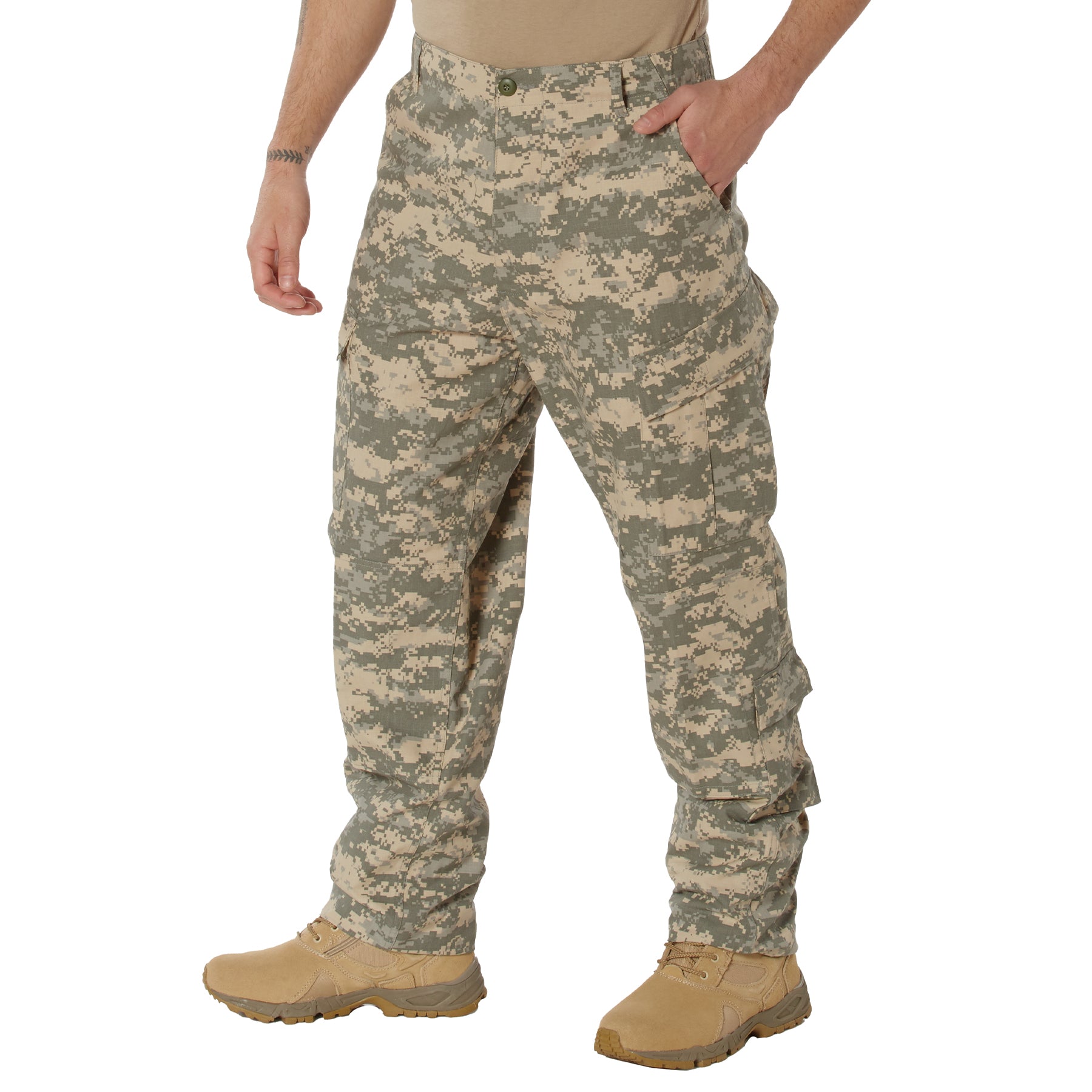 Military Digital Camo Rip Stop Combat Uniform Pants Iceberg Army Navy