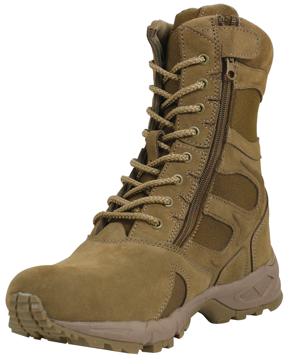 [AR 670-1][Zipper] Forced Entry Deployment Tactical Boots Coyote Brown AR 670-1