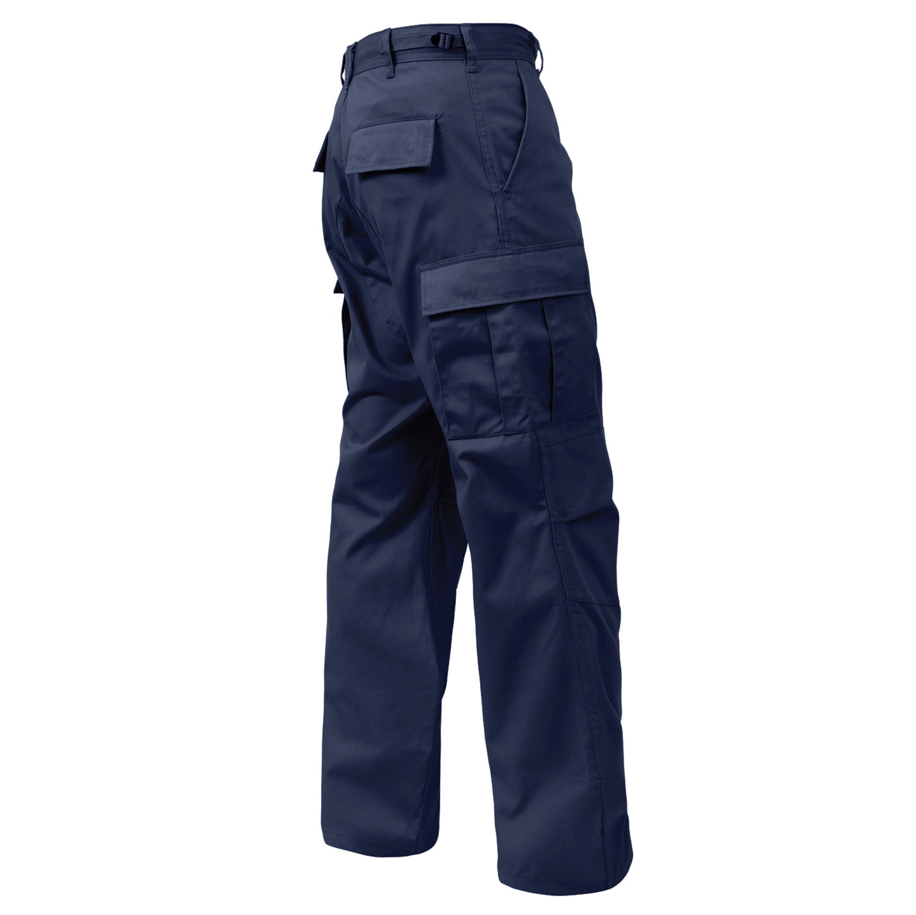 [Relaxed Fit Zipper Fly] Poly/Cotton Tactical BDU Pants Midnight Navy Blue