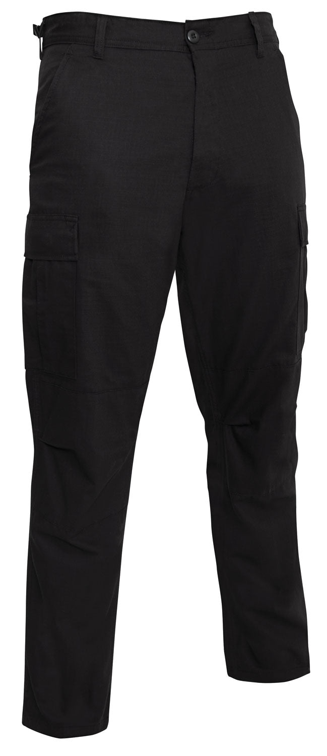 Cotton Rip-Stop Tactical BDU Pants Black