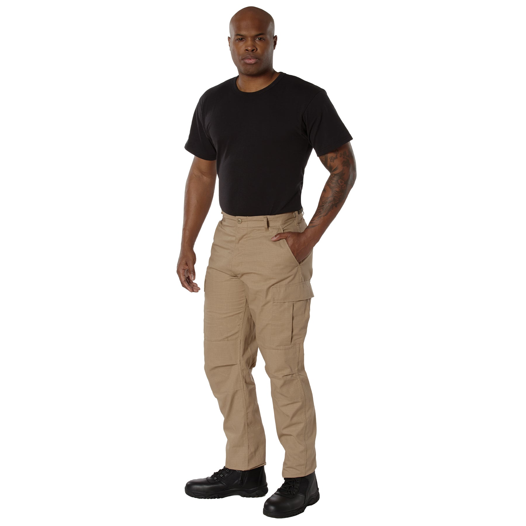 Cotton Rip-Stop Tactical BDU Pants Khaki