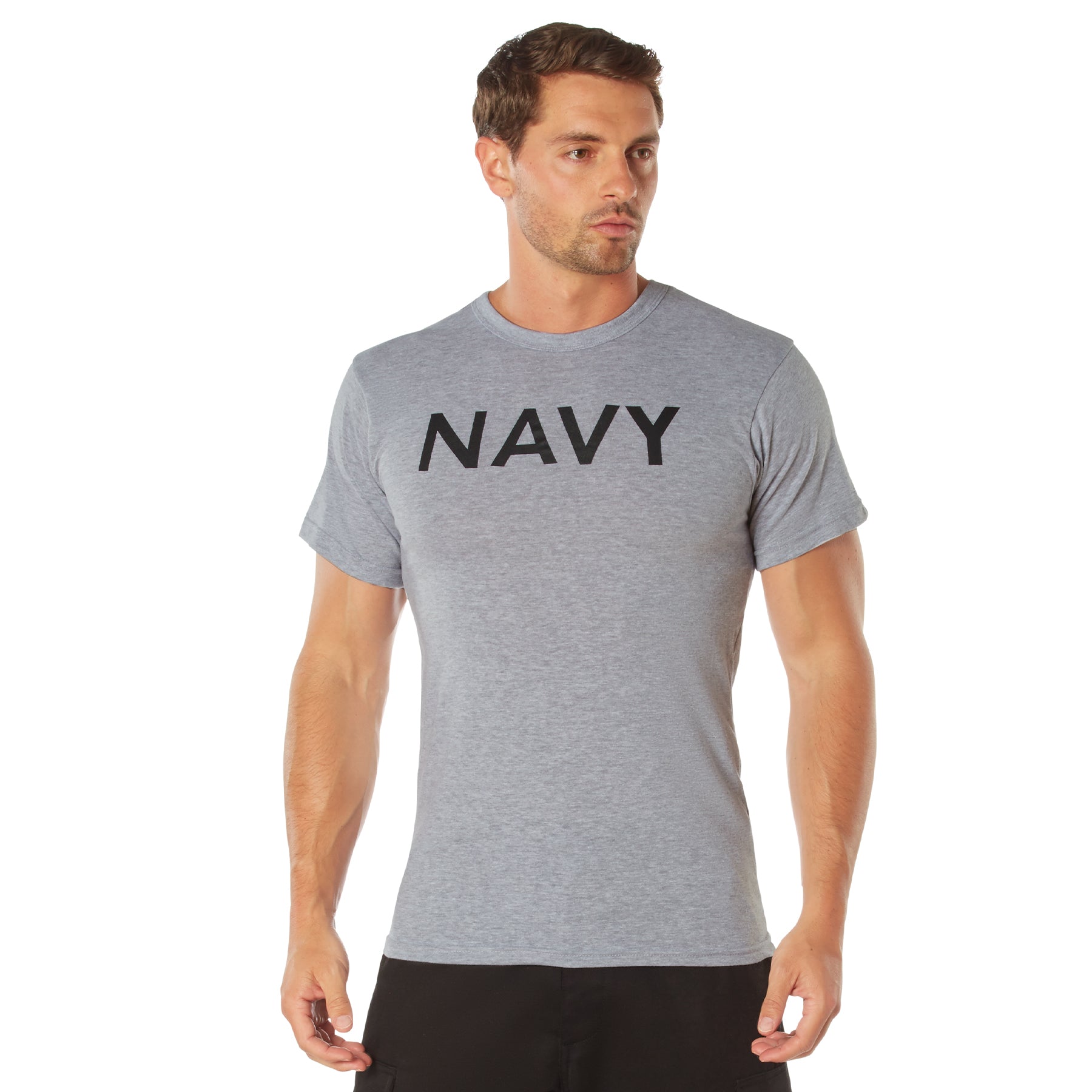 [Military] Poly/Cotton Navy Physical Training T-Shirts Grey