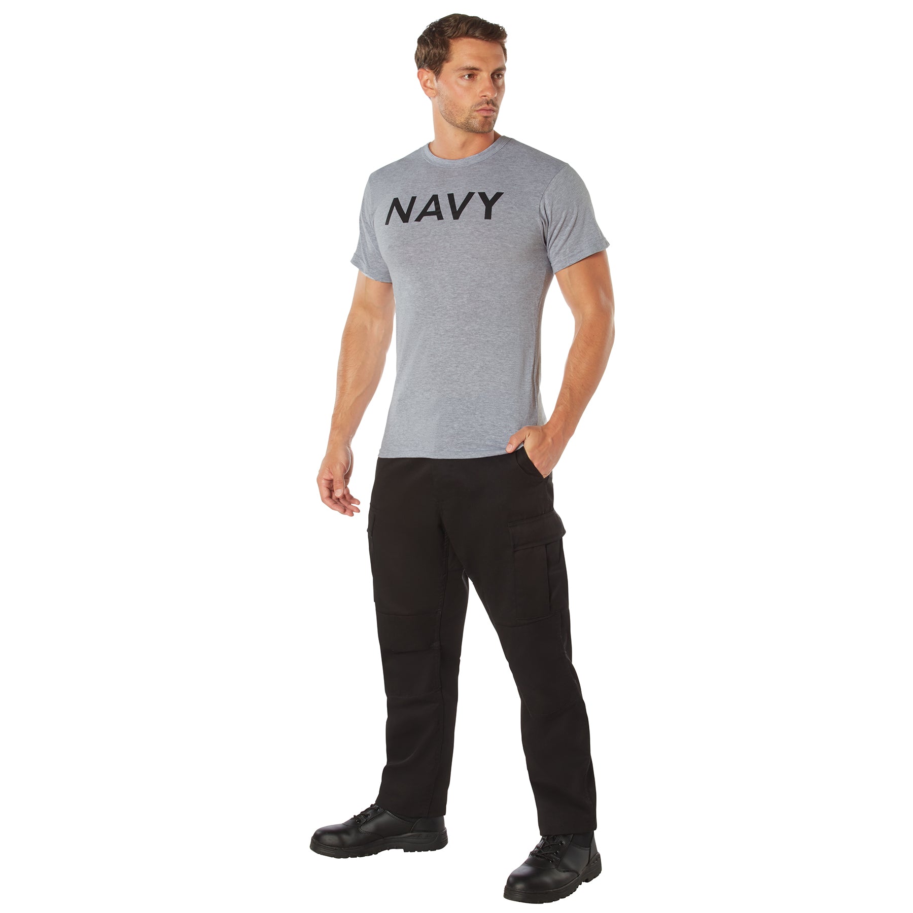 [Military] Poly/Cotton Navy Physical Training T-Shirts