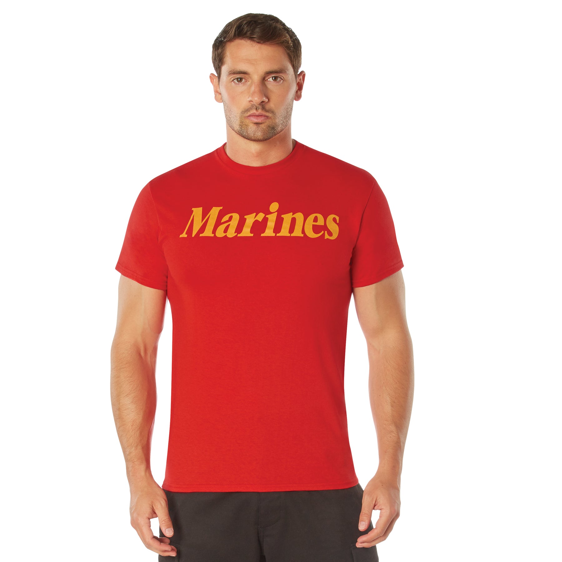[Military] Poly/Cotton Marines Physical Training T-Shirts Red