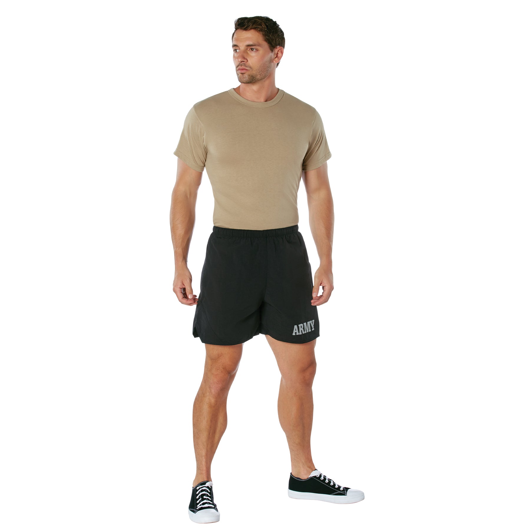 [Military] Nylon Army Physical Training Shorts Black