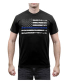 [Public Safety] Poly/Cotton Thin Blue Line T-Shirts Police Blue Line - Black